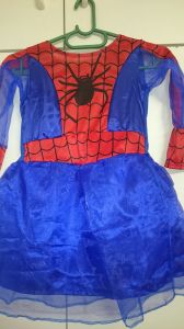 Kids Costumes to Hire - Spiderman Girl costume DRESS - blue & red